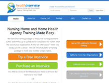 Tablet Screenshot of healthinservice.com